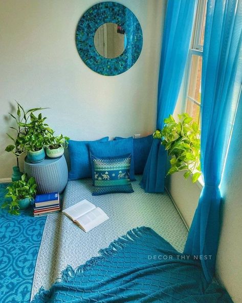 Colorful Room Decor, Indian Room Decor, Indian Bedroom Decor, Indian Room, Indian Bedroom, Colourful Living Room Decor, India Home Decor, Ethnic Home Decor, Balcony Ideas Apartment