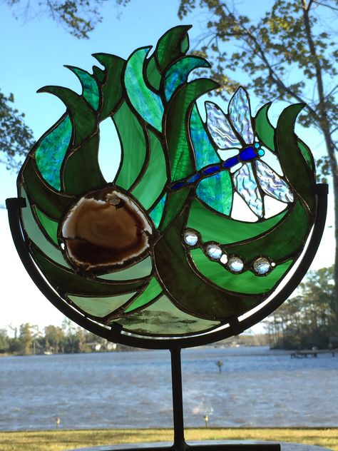 Glass Art Installation, Dragonfly Stained Glass, L'art Du Vitrail, Sand Blasting, Stained Glass Studio, Stained Glass Window Panel, Stained Glass Butterfly, Stained Glass Window Hanging, Stained Glass Suncatchers