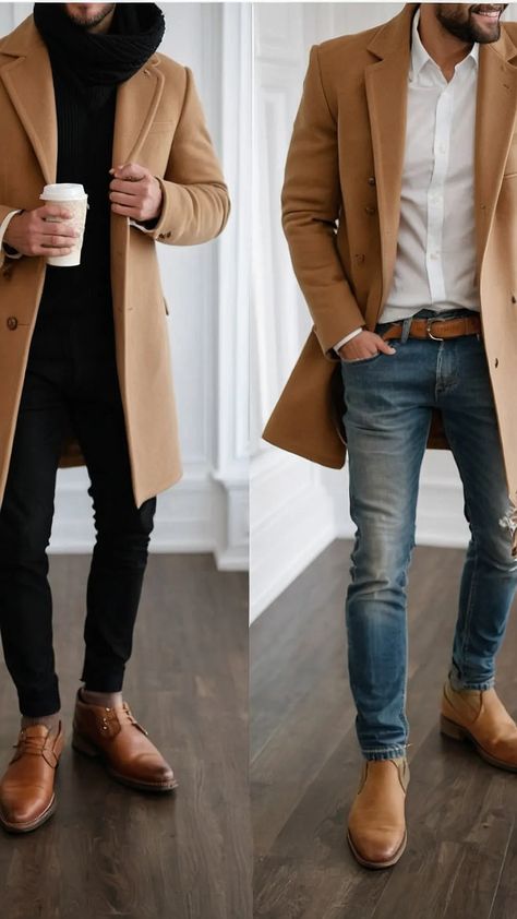 Stylish Winter Outfits Men, Winter Outfits For Men, Fashion Ideas For Men, Men's Winter Fashion, Winter Fashion Looks, Mens Winter Fashion Outfits, Winter Fashion Ideas, Perfect Fall Outfit, Best Dressed Man