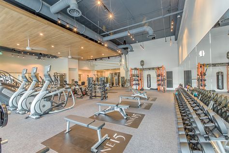 Hotel Fitness Interior, Gym In Hotel, Workout Room Flooring, Indoor Sports Complex Plan, Residential Gym Interior, Gym And Spa Plan Architecture, Gym Center, Dream Home Gym, Dream Gym