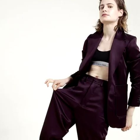 Christine and the Queens for The Observer, photographed by Karen Robinson, 2016 Karen Robinson, Christine And The Queens, The Observer, The Queens, Harem Pants, Women's Blazer, Long Sleeve Blouse, Leather Jacket, Crop Tops