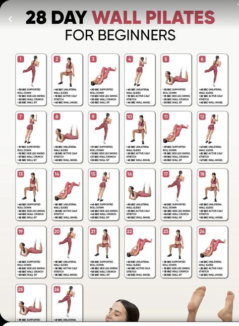 Pregnant Yoga, Beginner Pilates, Wall Yoga, Pilates Workout Plan, Wall Pilates, Pilates Challenge, Pilates Workout Routine, Personalized Workout Plan, Beginner Workouts