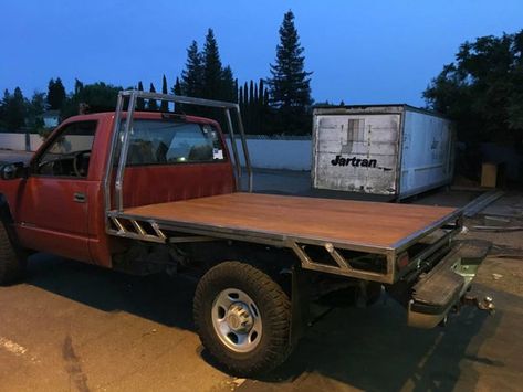 Custom Truck Flatbeds, Flatbed Truck Beds, Toyota Surf, Motorcycle Ramp, Custom Flatbed, Utility Bed, Winter Truck, Hummer Truck, Studebaker Trucks