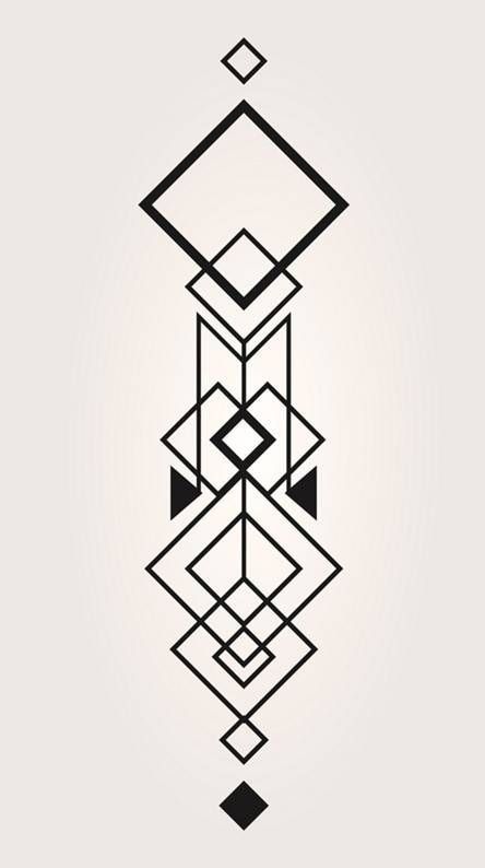 Biomech Tattoo, Art Deco Design Graphics, Muster Tattoos, Motif Art Deco, Geometric Tattoos, Geometric Tattoo Design, Wall Painting Decor, Geometric Drawing, Pola Sulam