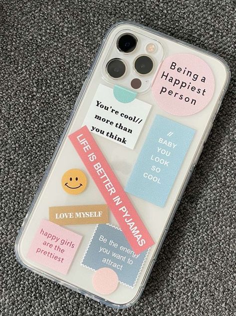 Mobile Case Diy, Small Iphone, Clear Phone Case Design, Phone Case Diy Paint, Diy Phone Case Design, Creative Iphone Case, Abstract Phone Case, Iphone Stickers, Phone Case Quotes