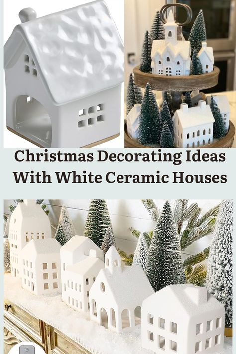 christmas decorating ideas with white ceramic houses, white ceramic house Christmas village, white ceramic house christmas village, decorating with white ceramic houses, white ceramic houses christmas decor, white ceramic houses christmas display, white ceramic houses christmas mantle, white ceramic houses christmas mantle farmhouse, how to decorate with white ceramic houses, white ceramic houses christmas mantle ideas, christmas mantle decor fireplaces, christmas mantles White Porcelain Houses Christmas, Christmas White Houses Village, White Ceramic Houses Decor, Small White Houses Christmas Decor, All White Christmas Village Display, Christmas White House Village, Ceramic Christmas Village Display, White Porcelain Christmas Village, Ceramic White Houses