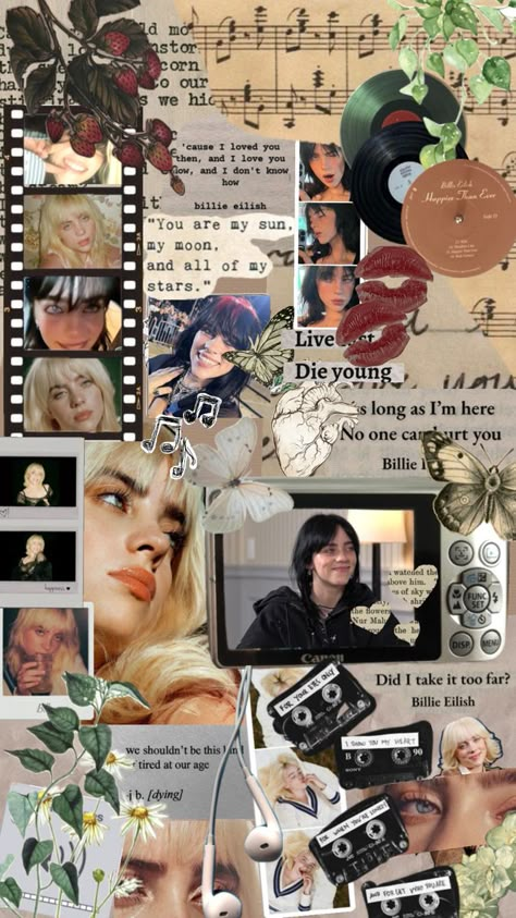 Billie Eilish collage Billie Happier Than Ever, Billie Eilish Collage, Happier Than Ever, Billie Eilish, Make It, I Love You, Love You, I Love, Collage