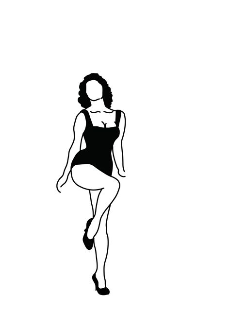 Pinup Cartoon, Cartoon Outline, Girl Outlines, 50s Pin Up, 50s Pinup, Inspiration Painting, Bruce Timm, Pin Up Tattoos, Tattoo Outline