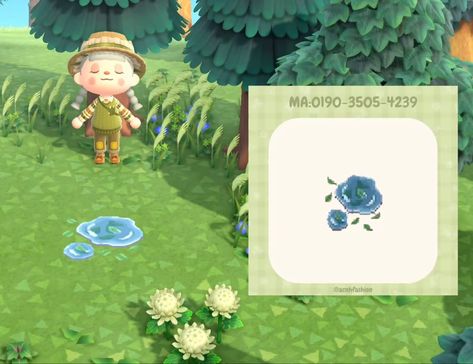 Puddle Code Animal Crossing, Puddle Design Acnh, Animal Crossing Puddle Code, Puddle Code Acnh, Puddle Acnh Code, Acnh Puddle Code, Ground Animal Crossing, Puddle Acnh, Acnh Tropicalcore