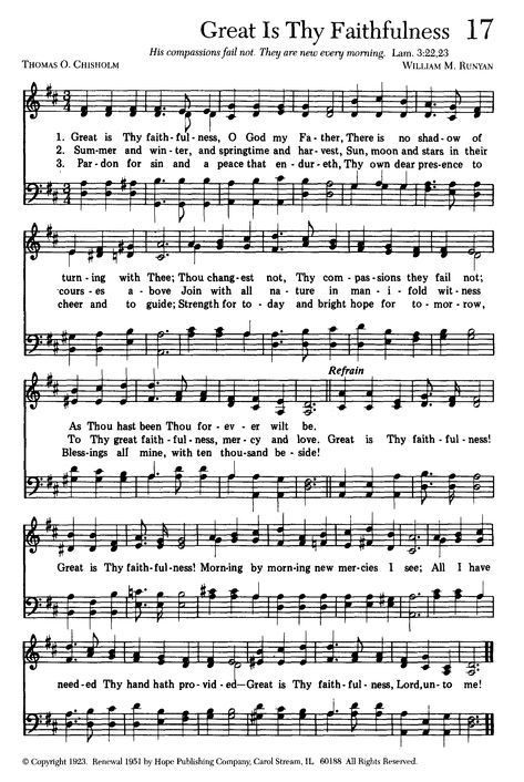 Great Is Thy Faithfulness Sheet Music, Great Is Thy Faithfulness Hymn Lyrics, Great Is Thy Faithfulness Hymn, Printable Hymns, Gospel Song Lyrics, Great Is Thy Faithfulness, Christian Hymns, Hymns Of Praise, Hymn Sheet Music