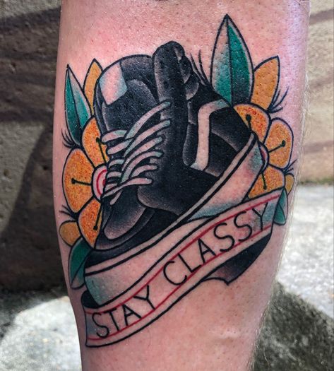 #vans #vansshoes #vansoldskool #traditionaltattoo #oldschool #tattoo # Mustang Tattoo, Van Tattoo, Traditional Tattoo Prints, Shoe Tattoos, Old School Tattoo Designs, American Tattoos, Name Tattoos, Old School Tattoo, Travel Tattoo