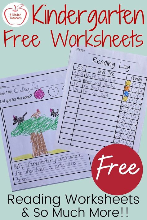 Kindergarten Reading Folder, Kindergarten Reading Response Sheets, Kindergarten Reading Lesson Plans, Reading Log For Kindergarten, Reading Logs For Kindergarten, Reading Response Kindergarten, Reading Log Kindergarten, Kindergarten Reading Log Printable Free, After Reading Activities