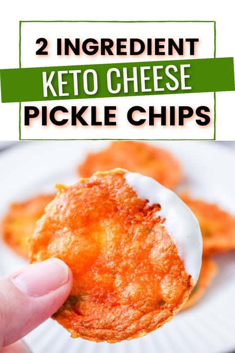 Keto Pickle Chips, Pickle Chips Recipe, Low Carb Ranch Dressing, Fried Pickles Recipe, Ugly Food, Pickle Chips, Keto Cheese, Fried Pickles, From Tiktok