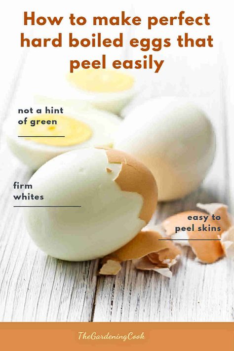 Easy Peel Boiled Eggs, Creative Egg Recipes, Hard Boiled Eggs Easy Peel, Peeling Boiled Eggs, Easy Peel Eggs, Easy Hard Boiled Eggs, Cooking Hard Boiled Eggs, Perfect Boiled Egg, Peeling Hard Boiled Eggs