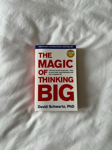 Unlock boundless possibilities: Immerse yourself in 'The Magic of Thinking Big,' a transformative journey that redefines limits, expands vision, and propels you toward unparalleled success. The Magic Of Thinking Big, Business Books Worth Reading, Empowering Books, Healing Books, Best Self Help Books, Books To Read Nonfiction, 100 Books To Read, Self Development Books, Unread Books