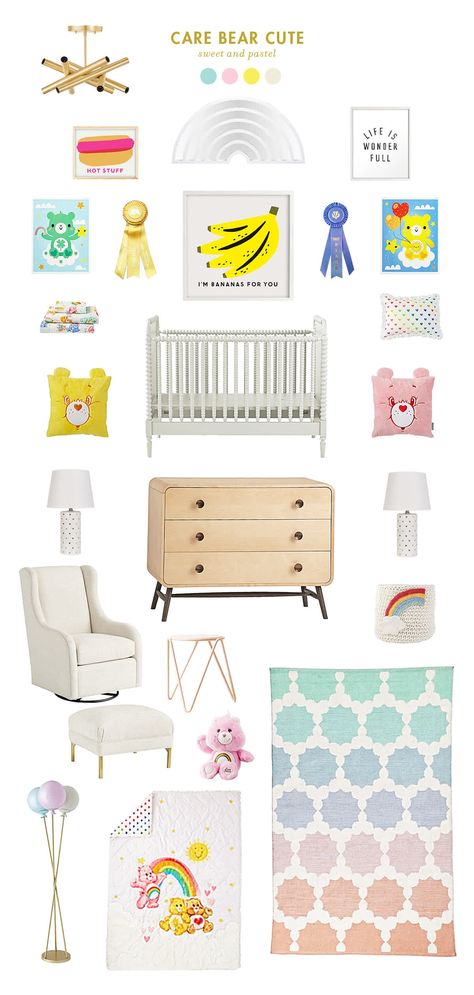 Baby Girl Nursery Room Ideas, Nursery Room Ideas, Lay Baby Lay, Yellow Nursery, Girl Nursery Room, Bear Nursery, Baby Girl Nursery, Pink Nursery