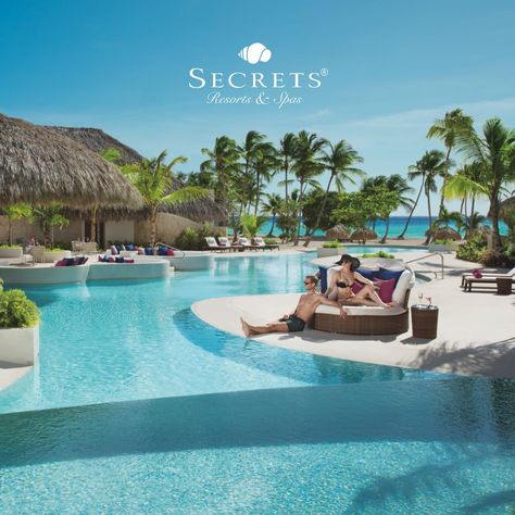 Secrets Resorts & Spas Secrets Cap Cana, Secrets Resorts, Tropical Getaways, Beach Sand, Resort Spa, All Inclusive, The Secret, Spa, Swimming