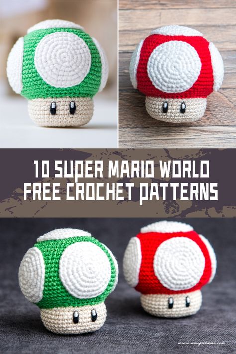 10 Super Mario World FREE Crochet Patterns Crochet Stuffed Animals Easy Free, Mario Crochet Pattern, Mario Amigurumi Free Pattern, Crochet Mario Characters Free Pattern, D20 Crochet Free Pattern, Mario Free Crochet Patterns, Crochet Mario Hat Pattern Free, Crochet Toadette, Super Mario Crochet Pattern