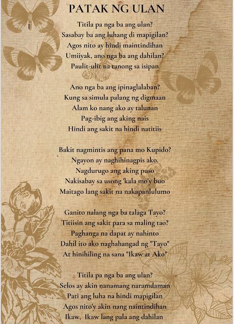 Tula Designs Ideas, Haiku Tagalog, Tula Filipino, Filipino Poetry, Filipino Poems About Love, Filipino Poems, Photo Essay Examples, Spoken Poetry, Dramatic Monologues