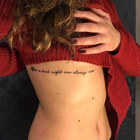 Terrie • WE ARE TATTOOROOMERS on Instagram: “After a dark night, sun always rises🖋  #Work #FineLineTattoo #Tattoo #SmallTattoo #Tatouage #London #TattooRoomUK #Londres” Fine Line Tattoos, Dark Night, Small Tattoos, Tattoo Quotes, London, Sun, Tattoos, On Instagram, Instagram