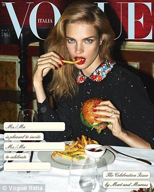 Natalia Vodianova by Mert & Marcus for Vogue Italia December 2017 Cover Alas Marcus Piggott, Mert And Marcus, Catherine Mcneil, Art Partner, Food Photoshoot, Vogue Magazine Covers, Natasha Poly, Anja Rubik, Natalia Vodianova