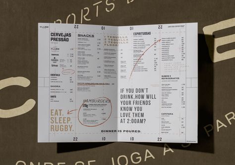 Menu Design Layout, Graphisme Design, Brochure Inspiration, Menu Inspiration, Dm Design, Restaurant Branding Design, Menu Printing, Bar Games, Tennis Match