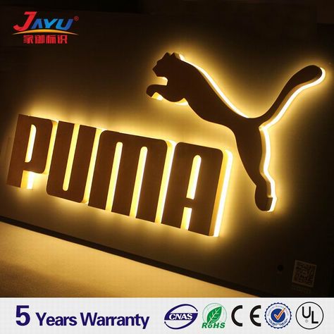 Door Advertising, Led Sign Board, Light Box Sign, Storefront Signs, Led Logo, Brand Names And Logos, Illuminated Signs, Stainless Steel Lighting, Flat Paint