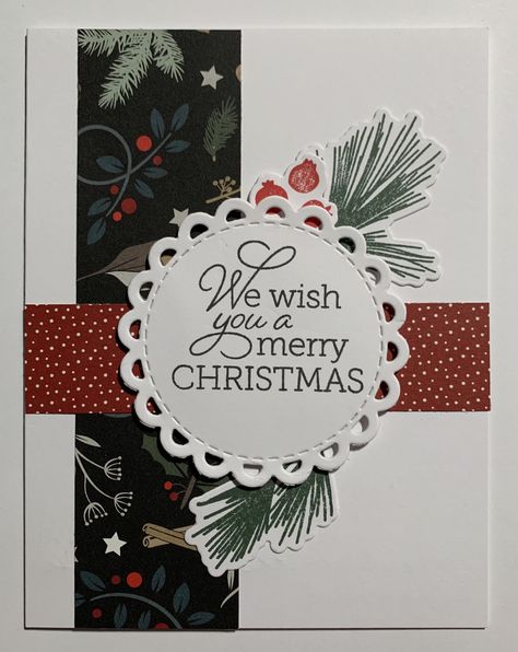 Snowflake Christmas Cards Handmade, Ctmh Christmas Cards 2023, Close To My Heart Christmas Cards, Ctmh Christmas Cards, Christmas Card Tutorials, Christian Christmas Cards, Homemade Holiday Cards, Card Sketches Templates, Create Christmas Cards