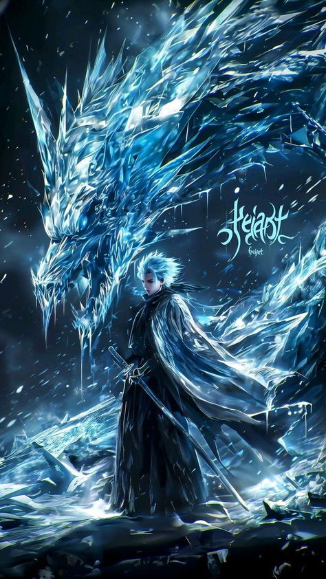 Toshiro Bleach, Toushiro Hitsugaya, Hitsugaya Toshiro, Naruto Painting, Toshiro Hitsugaya, رورونوا زورو, Anime Picture Hd, Ice Dragon, Dark Fantasy Artwork