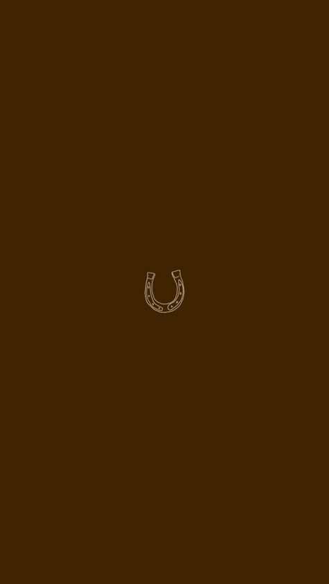 Simple Brown Gold Horseshoe Wallpaper Western Sketch Western Simple Wallpaper, Dark Western Wallpaper, Simple Western Background, Vintage Western Wallpaper Iphone, Vaquera Wallpaper, Western Home Screen, Horseshoe Aesthetic, Country Wallpaper Aesthetic, Western Lockscreen