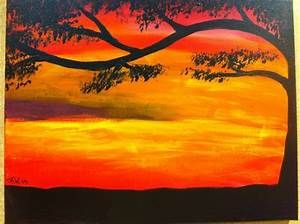 Easy sunset painting | Painting Ideas | Pinterest | Acrylic paintings and Acrylics Desert Sunset Painting, Paintings Sunset, Sunset Painting Easy, Sunset Paintings, Simple Paintings, Sunset Painting Acrylic, Easy Landscape Paintings, Painting Ideas Easy, Painting Ideas For Beginners