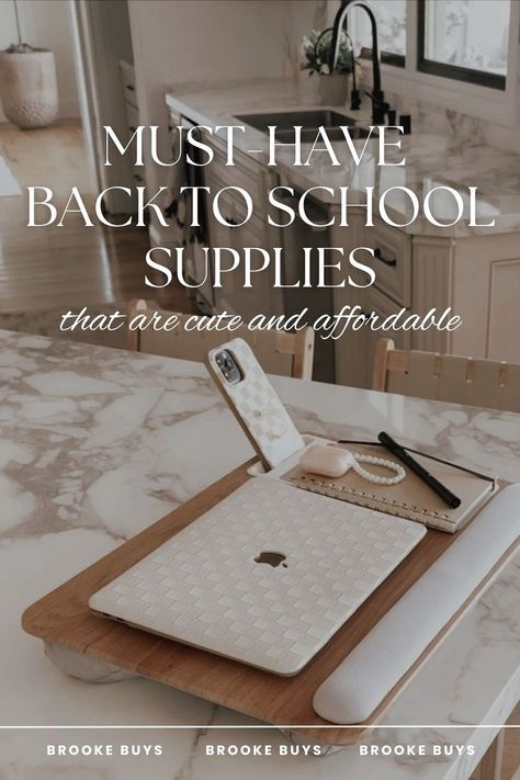 Stay stylish this school year with these aesthetic back to school Walmart finds. These must-haves include cute notebooks, pencil cases, and backpacks that are perfect for teens, college students, and high school seniors. Don't miss out on these school essentials to make your back to school shopping a breeze. Online School Essentials College, Online School Essentials, Senior Year Backpack, School Essentials College, Aesthetic Walmart, Aesthetic Back To School, Cute Desk Decor, School Preparation, School Must Haves