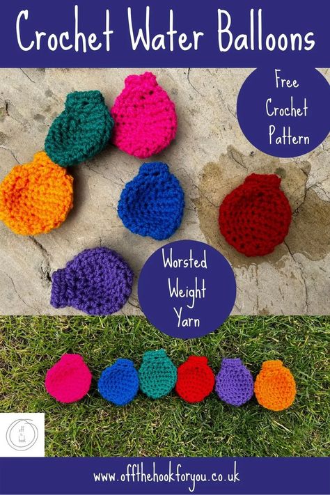 Crochet Water Balloons, Crochet Project Free, Cute Diy Projects, Crochet Heart Pattern, Crochet Animals Free Patterns, Off The Hook, Crochet Amigurumi Free Patterns, Crochet Amigurumi Free, Crochet Fall