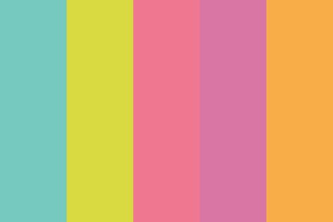 Miami Official Color Palette Miami Color Palette, Hex Color Palette, Pink Donuts, Beach Color, Miami Vice, Popular Colors, Hex Colors, New York Post, Post It Notes