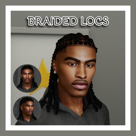 BRAIDED LOCS & BEARD N4 | Patreon Sims 4 Khadijah551, Sims 4 Cc Free Downloads Male, Men Clothes Sims 4 Cc Patreon Free, Sims 4 Male Beard Cc, Sims 4 Dreads Cc Male, Sims 4 Cc Beard Male, Sims 4 Male Beard, Sims 4 Male Curly Hair, Sims 4 Cc Locs