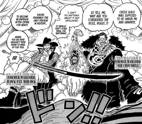 Warlords One Piece, Ink Practice, Mihawk Shanks, One Piece Manga Panels, One Piece Panels, Istp Characters, Cross Guild, Oda One Piece, Beast Pirates