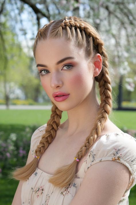 Transform your look with these pretty braided hairstyles that combine elegance and creativity. Picture a beautiful halo braid framing your face, accented by delicate twists that cascade softly down your back. This style not only enhances your natural beauty but also adds an intricate touch that's perfect for any occasion. Embrace the charm of braids and let your hair make a statement! #braidedhairstyles #HaloBraid #Twists #PrettyBraids Halo Braid, Pretty Braids, Pretty Braided Hairstyles, Face Pictures, Classic Elegance, Your Back, Braided Hairstyles, Natural Beauty, Halo