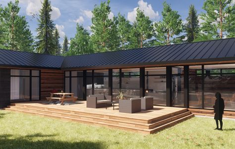 Prefab Home Kits, Prefabricated Home, Passive House Design, Eco House Design, Prefab Modular Homes, Prefab Houses, Eco Homes, Modern Prefab Homes, Prefab Home