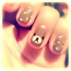 Choco Biscuit, Really Cute Nails, Kawaii Nails, All Things Cute, Rilakkuma, Just Girly Things, Swag Nails, Nail Art Design, Makeup Nails