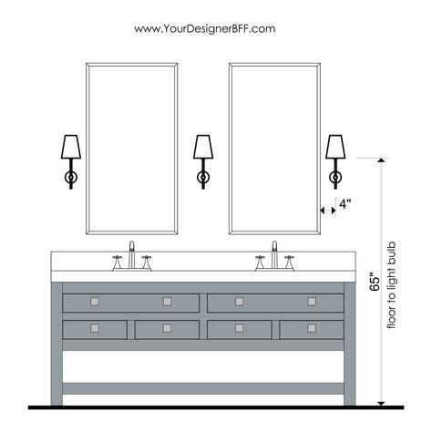 72 Inch Bathroom Vanity, Master Bath Lighting, Bathroom Lighting Design, New Bathroom Designs, Master Bath Vanity, Double Vanity Bathroom, Double Sink Bathroom, Bathroom Sconces, Complete Bathrooms