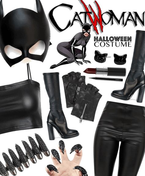 Cat Woman Diy Costume Easy, Cat Halloween Costumes For Women, Cat Costumes Women, Diy Catwoman Costume, Cat Woman Halloween Costume, Cat Woman Halloween, Cat Women Halloween Costumes, Costume Joker, Catwoman Halloween Costume