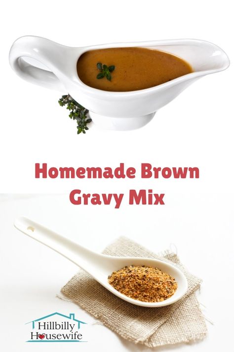 Homemade Brown Gravy Mix Recipe, Brown Gravy Mix Recipe, Gravy Mix Recipe, Brown Gravy Packet, Homemade Brown Gravy, Homemade Taco Seasoning Mix, Gravy Packet, Homemade Dry Mixes, Brown Gravy Mix