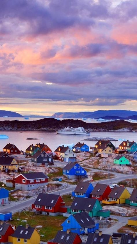 Greenland Travel, Colorful Houses, Travel Wallpaper, Fairy Queen, Amazing Photo, Dream Travel Destinations, Travel Goals, Travel Lifestyle, International Travel