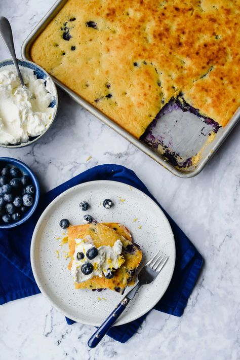 Lemon Blueberry Ricotta Sheet Pan Pancakes | U.S. Dairy