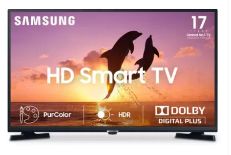 SAMSUNG 80 cm (32 Inch) HD Ready LED Smart Tizen TV   @ ₹12,340 | MRP- ₹18,900 | ₹650 OFF on Flipkart Axis credit card   Buy now Movie Display, Samsung Smart Tv, Computer Books, Music System, Samsung Tvs, Blu Ray Player, Dolby Digital, Personal Computer, Smart Technologies