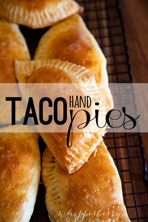 Simple Taco Hand Pies • Whipperberry Taco Hand Pies, Taco Pockets, Hand Pies Savory, Resep Pasta, Hand Pie Recipes, Fried Pies, Hand Pie, Easy Taco, Hand Pies