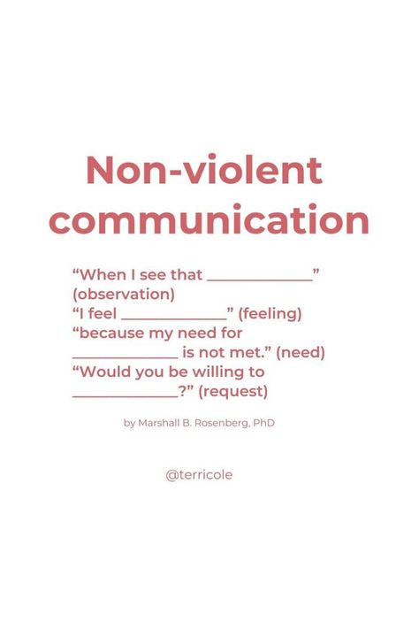 Marshall Rosenberg Quote, Non Violent Communication, Book Launch Ideas, Director Of Nursing, Communication Quotes, Nonviolent Communication, Guidance Counseling, Effective Communication Skills, Conflict Management