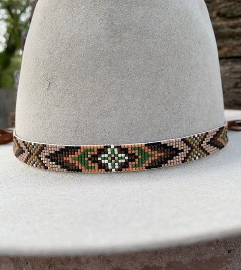 PamBeadedAccessories - Etsy Bead Loom Kits, Beaded Hat Bands, Beading Loom, Snowflake Jewelry, Seed Bead Jewelry Patterns, Loom Jewelry, Hat Bands, Foot Bracelet, Beaded Hat