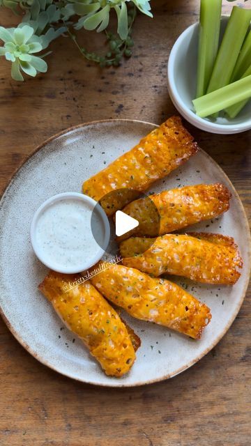 Kristy Hawk on Instagram: "Buffalo Chicken Cheese Roll-Ups 
These are one of my favorite cheese roll-up creations! You can find this recipe along with my homemade ranch dressing recipe in my cookbook and meal plans. 🙌🏼
www.Kristysketolifestyle.com/shop

RECIPE: Makes 6 roll-ups 
INGREDIENTS:
6 slices of cheddar cheese 
1 cup cooked, shredded chicken
1/4 cup cream cheese spread 
3 Tbsp Frank’s Red Hot

STEPS:
1. Preheat oven to 375 degrees F. 
2. Lay the cheese (spread out and not touching) on a silicone or parchment lined pan. 
3. Bake for about 5 minutes or until the edges start to brown slightly. 
4. Remove them from the oven and then fill each one with the buffalo chicken mixture. 
5. Roll them up and enjoy! 

 NUTRITION: 1 roll | 1g total carbs | 0g fiber | 143 calories | 13g protein Buffalo Chicken Cheese Roll Up, Buffalo Chicken Rolls, Ranch Dressing Recipe Homemade, Cream Cheese Roll Up, Cheese Roll, Cream Cheese Rolls, Easy Dessert Recipes Quick, Ranch Dressing Recipe, Bariatric Eating