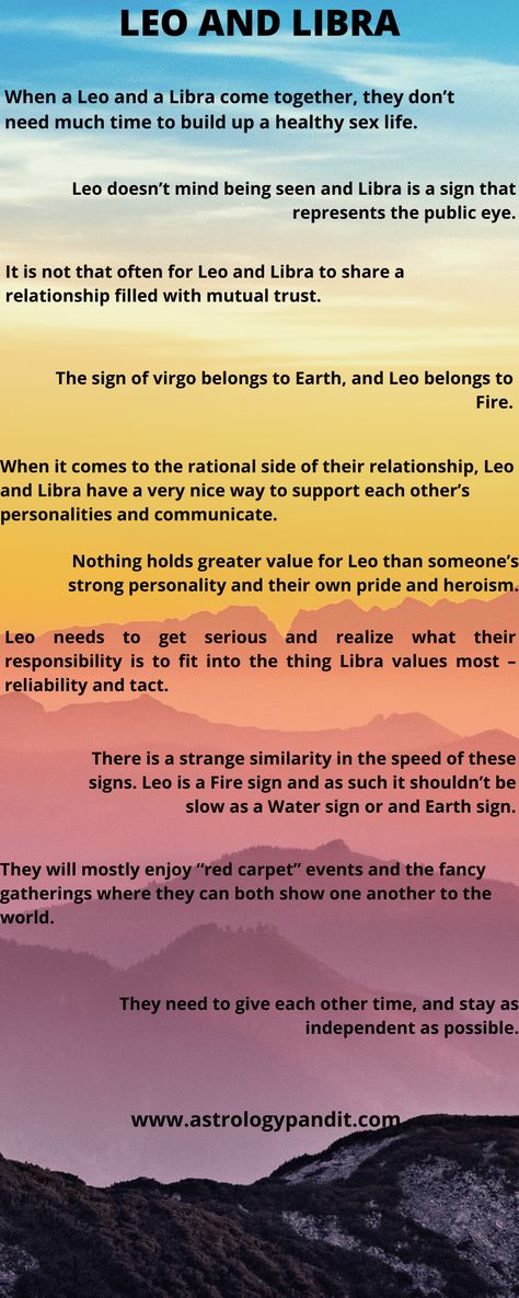 Leo with Libra forms a pretty good combination. Leo man libra woman compatibility says Leo shares a healthy and loveable relation where the environment around the couple is filled with the feeling of affection and love for each other. They greet each other with surprises and gifts from the counterpart. The Lion tends to fall for the love expressed by the partner.   The two symbols are signs of love. They signify romance and lovemaking with each and take pleasure to date the partner. The sit Leo Man Libra Woman, Leo And Libra Compatibility, Libra Women Compatibility, Pisces Woman Compatibility, Leo Love Horoscope, Leo Relationship, Libra Compatibility, Leo Compatibility, Romantic Connection